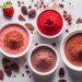 anti-aging super food, strawberry powder, cocoa power, etc.